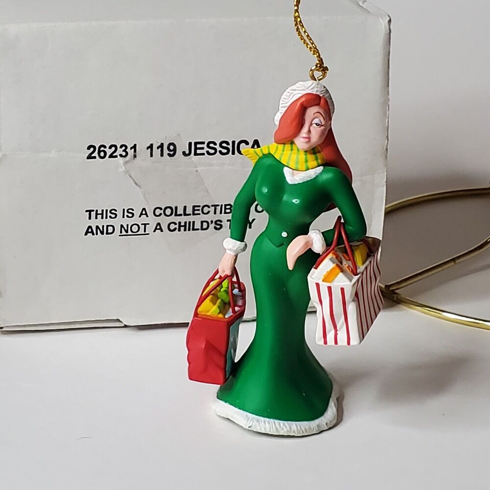 Vintage Groiler Disney Jessica Roger Rabbit Christmas Ornament Holiday